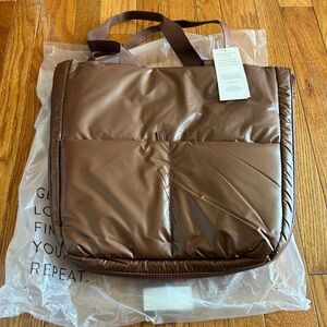 Beis Expandable Puffer Tote - NWT